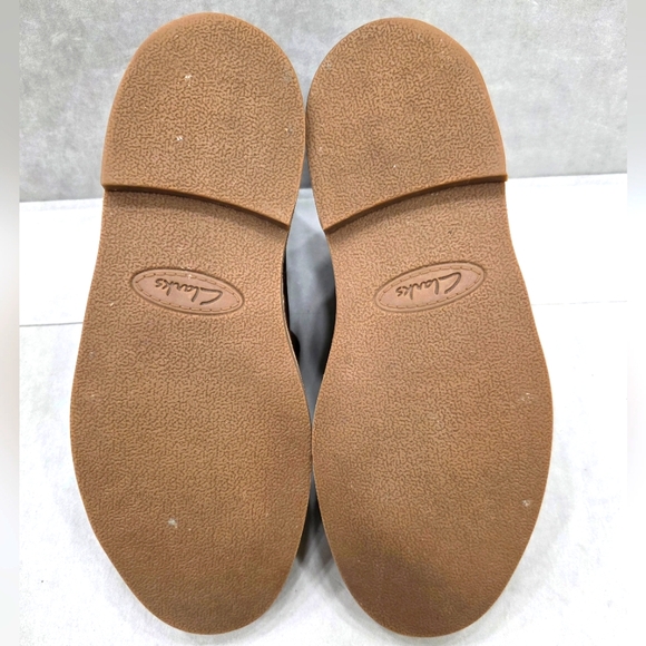 Clarks Collection Bushacre Desert chukka boots men's 8.5 brown oiled leather - Picture 9 of 11